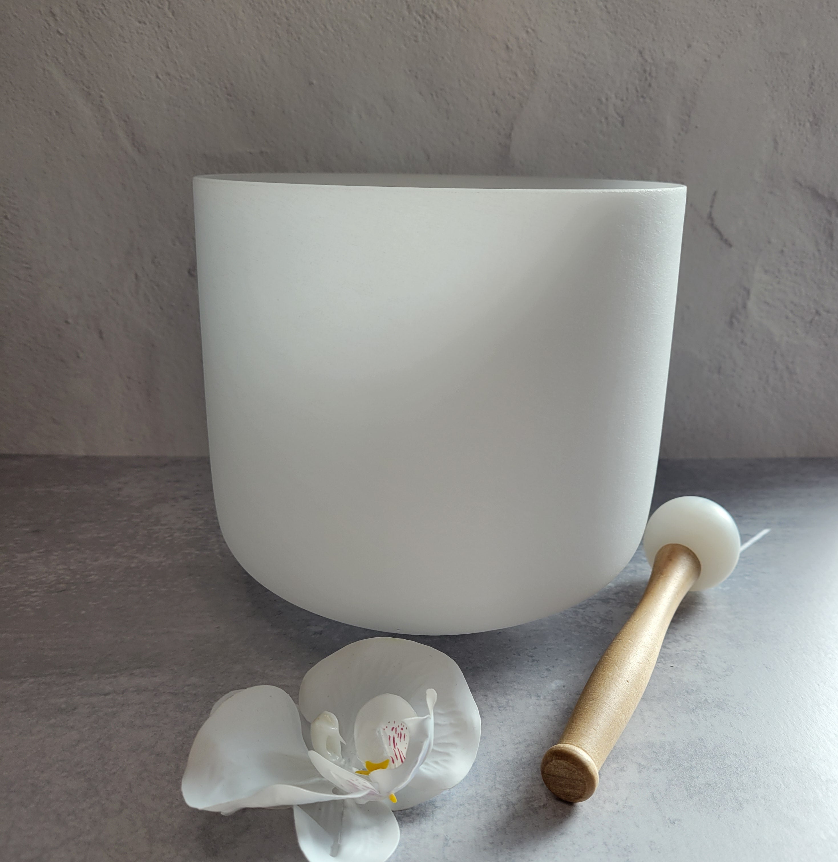 Crystal Singing Bowl in Calming Spa
