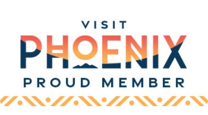 Logo with 'Visit Phoenix Proud Member' text on a white background for Ascendify Wellness partnership.
